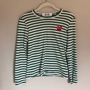 Play by Comme Des Garçons striped long sleeve tee